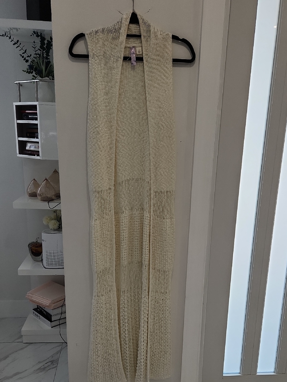 Alya Cream Crochet Maxi Dress
